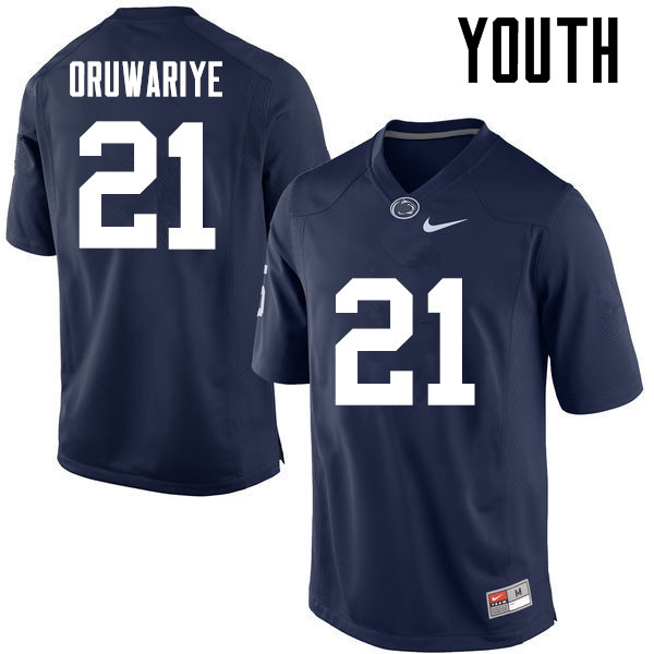 Youth Penn State Nittany Lions #21 Amani Oruwariye College Football Jerseys-Navy